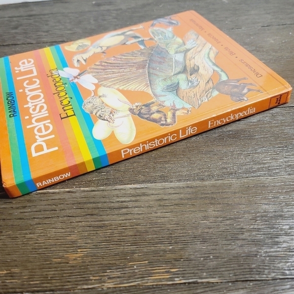 Vintage 80s 1982 Rainbow Prehistoric Life Encyclopedia Dinosaur Mammoth - Picture 2 of 11
